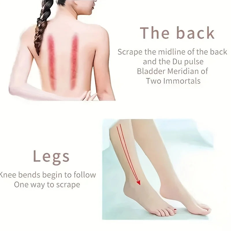 Natural Jade Roller & Gua Sha Set - Rose Quartz Face Massage Tool